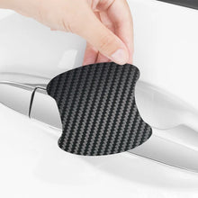 8pcs/Universal Handle Sticker Car Door Handle Bumper Sticker Paper Protective Film Carbon Fiber Handle Wrist Bumper Sticke