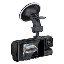 3 Channel Dash Cam Motion Detection HD 1080P Vehicle Video Recorder G-Sensor Car Camcorder Night Vision Front Rear Inside Camera