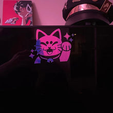 Cute Lucky Cat for Car Stickers Decoration Notebook Motorcycle Cartoon Sticker External Accessories Waterproof PVC Vinyl Decals