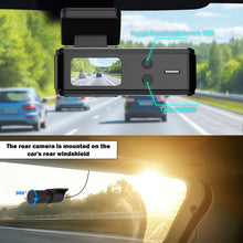 Aprilboy 4K WIFI Dash Cam 2160P Car DVR Front and Rear Dual Lens Auto Car Camera with Night Vision G-Sensor 24H Parking Monitor