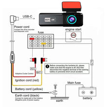 Aprilboy 4K WIFI Dash Cam 2160P Car DVR Front and Rear Dual Lens Auto Car Camera with Night Vision G-Sensor 24H Parking Monitor