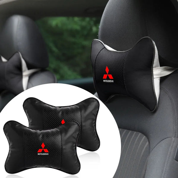Car Seat Headrest Pillow Neck Support Protector Cushion Car Accessories For Mitsubishi Outlander I200 Pajero Eclipse ASX Lancer