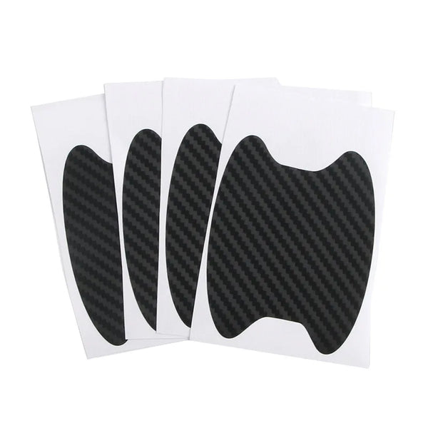 8pcs/Universal Handle Sticker Car Door Handle Bumper Sticker Paper Protective Film Carbon Fiber Handle Wrist Bumper Sticke